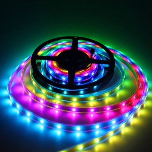 5V Adreslenebilir WS2812B ARGB Pixel Şerit M:60 Led 1M Magic Led