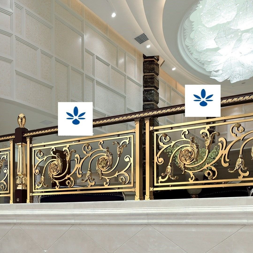 Elegant Bronz Merdiven Korkulukları