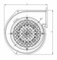 Bahçıvan BDRAS 140-60 138W 485m3/h Monofaze Alüminyum Gövdeli Öne Eğimli Salyangoz Radyal Fan