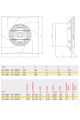 Bahçıvan EA 1219 14W 200m3/h  Standart Banyo Tuvalet Fanı ve Mutfak  Aspiratörü