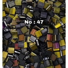 No: 47 Tam Tila (TL-4561) | Metalik Işıltılı Mat Siyah 3 gram