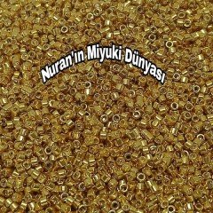 No: 25 Miyuki Delica 11/00 DB31| 24 Ayar Altın Kaplama