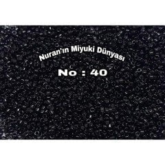 No: 40 Miyuki Delica 11/00 DB0010 | Parlak Siyah 3 gram