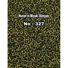 No: 327 Miyuki Delica 11/00 DB0604 | Kristalize Zeytin Yeşili 3 gram