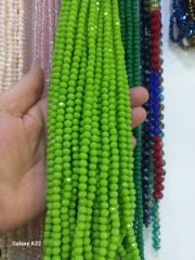 6 mm Açık Yeşil Kristaller