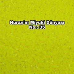 No: 35 Miyuki Delica 11/00 DB721| Parlak Sarı 3 gram