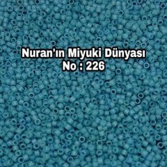 No: 226 Miyuki Delica 11/00 DB798 | Mat Koyu Turkuaz 3 gram