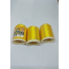 No : 648 YABALI Sarı Polyester Dikiş Dantel Nakış İpleri 20 gram