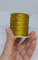 Altın Simli Paraşüt İpleri, 1 mm , 1 Metre
