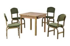 Ege Sandalye Fırat Mutfak Masası Takımı - 80x80 cm