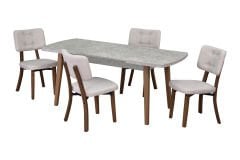Mir Sandalye Aras Mutfak Masası Takımı - 80x140 cm