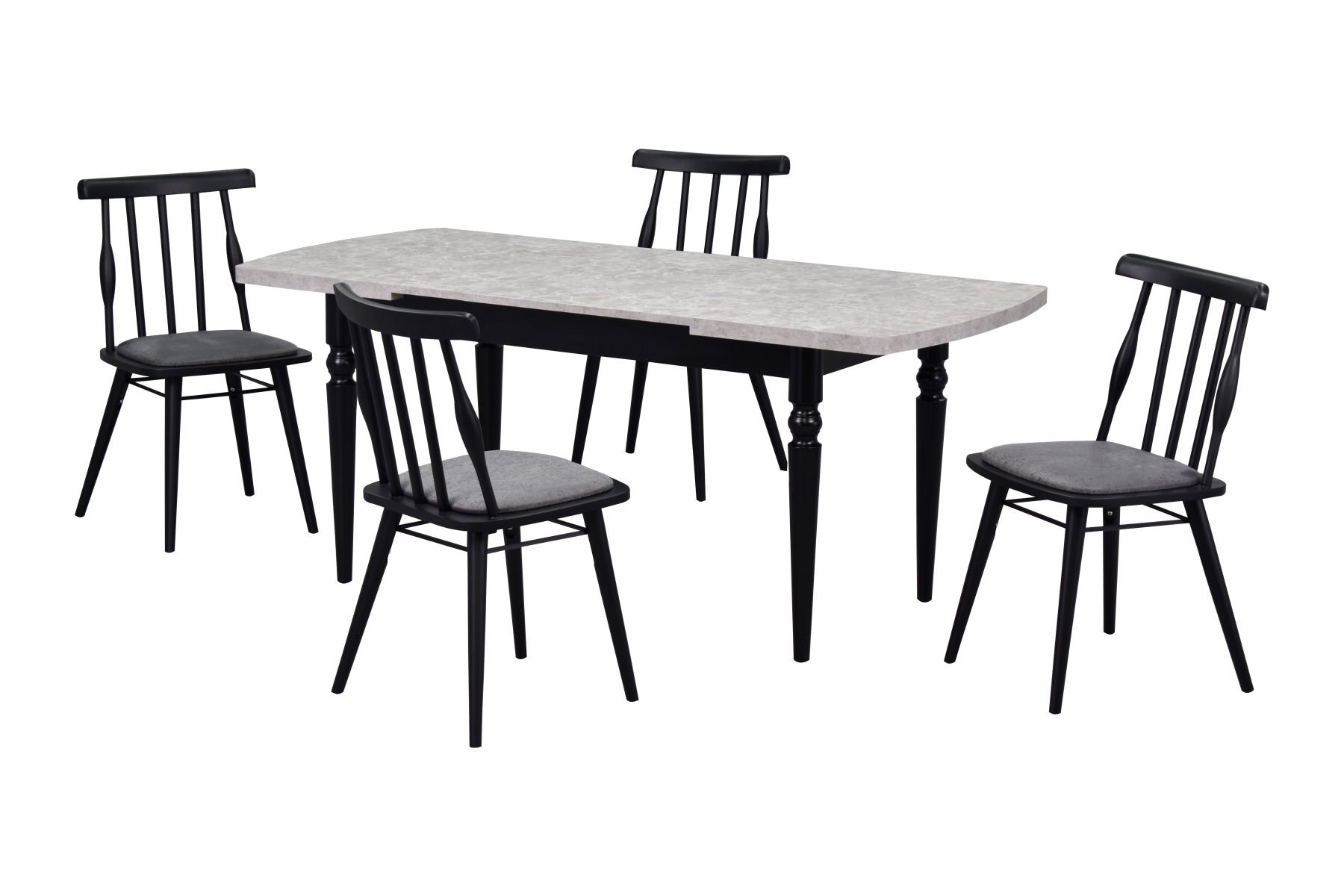 Soma Sandalye Turna Mutfak Masası Takımı - 80x140 cm