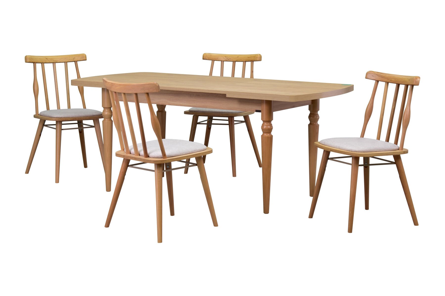 Soma Sandalye Turna Mutfak Masası Takımı - 80x140 cm