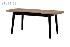 Aras Kestane-Siyah Ahşap Yemek Masası - 80x140cm (80x180cm)