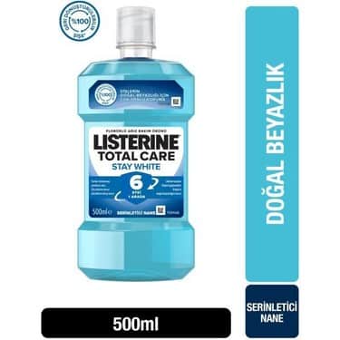 Listerine Gargara Ağız Çalkalama Suyu Stay White 500 ML