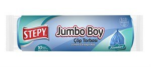 Stepy Jumbo Boy Çöp Torbası 10 Adet Standart