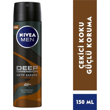 Nivea Deep Dimension Espresso Erkek Deodorant 150 ml