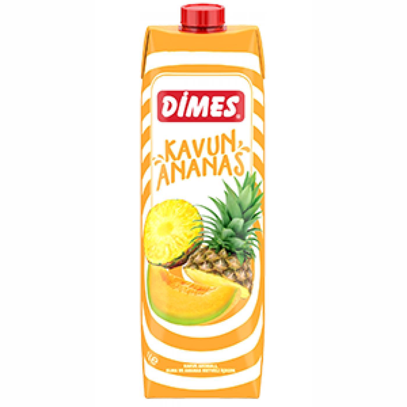 Dimes Kavun-Ananas Aromalı Meyveli İçecek 1Lt