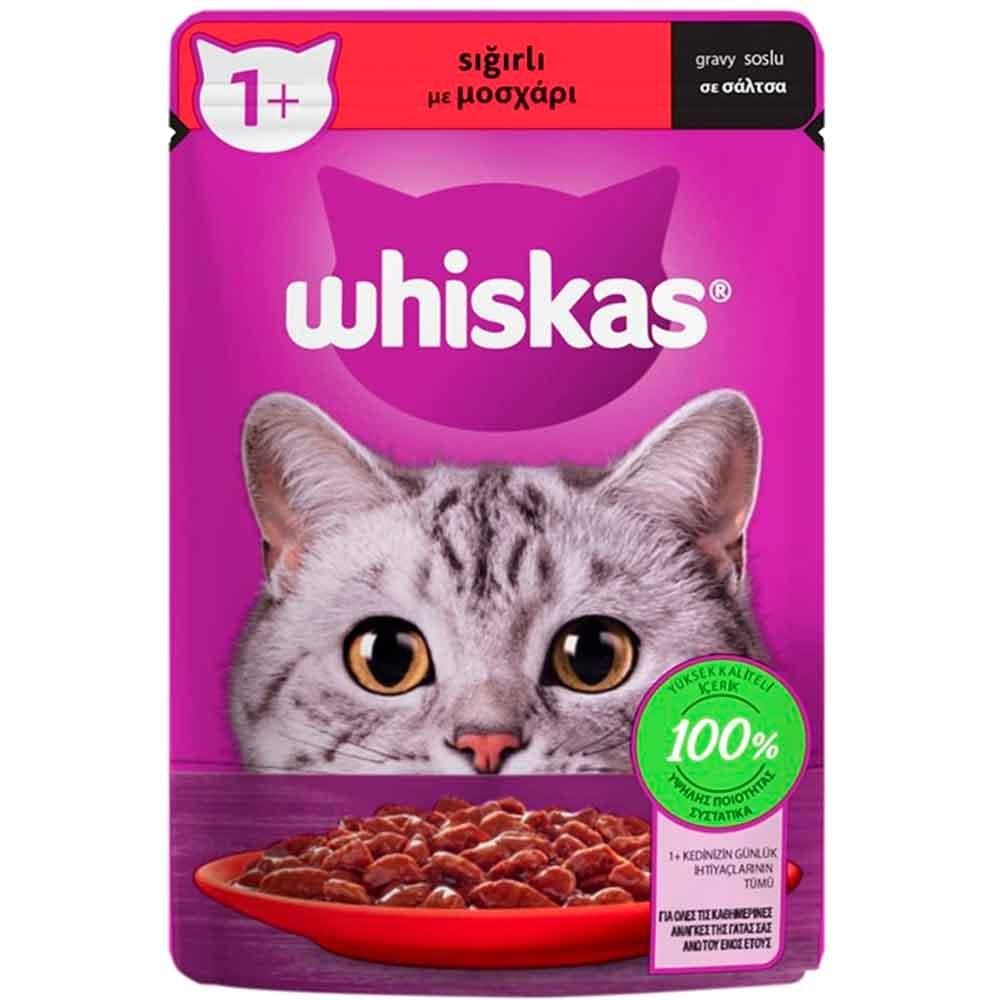 Whiskas Kedi Maması 85 gr Pouch Sığır Etli