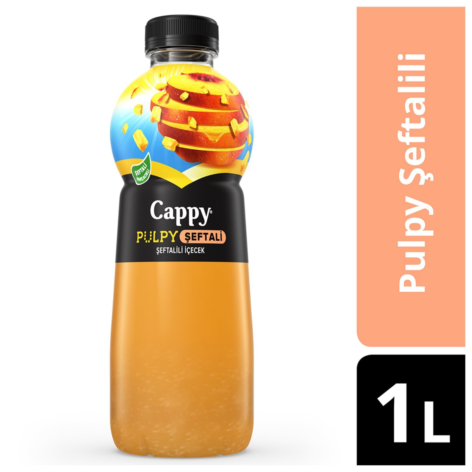 Cappy Pulpy Şeftali Parçacıklı Lt