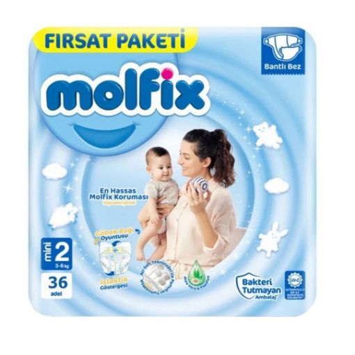 Molfix 2 No 3-9 Kg 36 Adet Bebek BEZİ