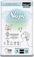 Sleepy Hijyenik Ped Bio Natural Soft Uzun 20 Li