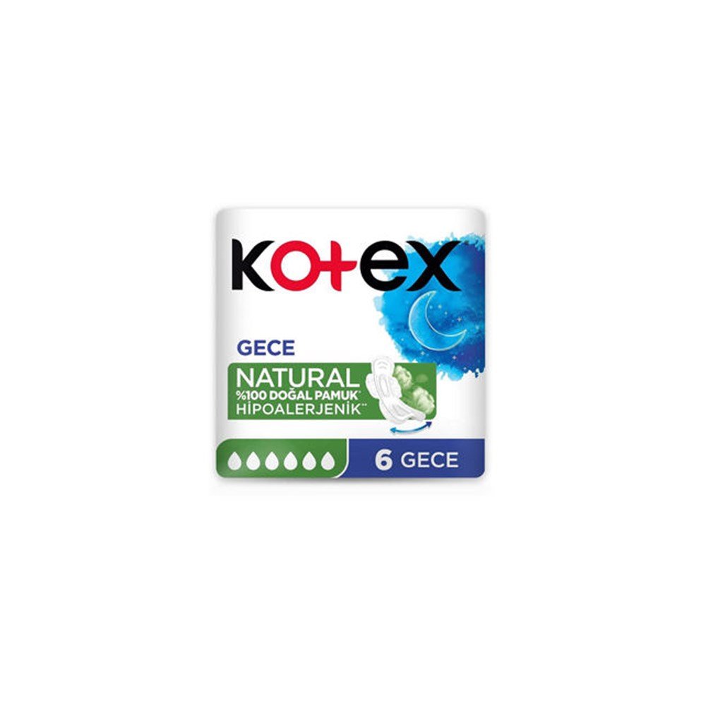 Kotex Natural Hijyenik Ped Ultra Quadro Uzun 6lı