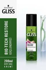 Gliss Sıvı Saç Kremi Bio Tech Restore 200 Ml