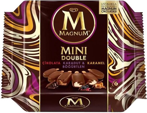 Magnum Mini Double Çikolata Karadut Böğürtlen Karamel