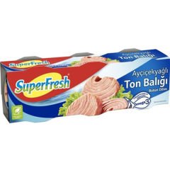 Superfresh Ayçiçek Yağlı Ton Balığı 3*75 G