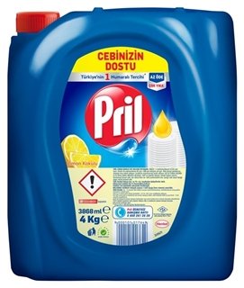 Pril Sivi Bulaşik Deterjani 4kg