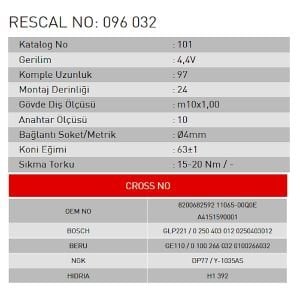 Isıtma Bujisi - Renault - Dacia - ET096032