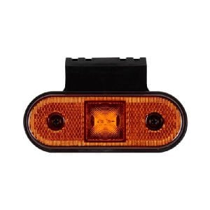 Oval İşaret Lamba Braketli 4 Led'Li 115Mm 12V-24V Sarı - FR0193-Y