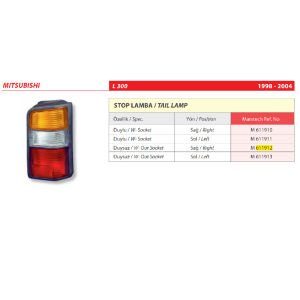 Mitsubishi L300 Duyzsuz Sağ Stop Lamba 1998-2004