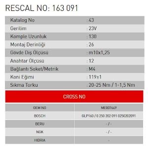 Isıtma Bujisi - Mercedes - Nissan - Infiniti - Opel - Renault - Dacia - ET163091