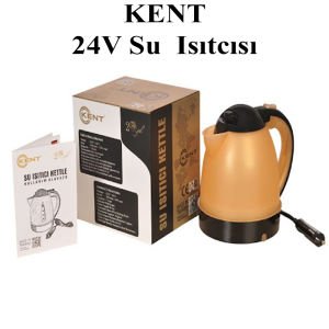 Kent 24 Volt Araç İçi Oto Su Isıtıcı Kettle Çaydanlık 1 Litre -KTL-02