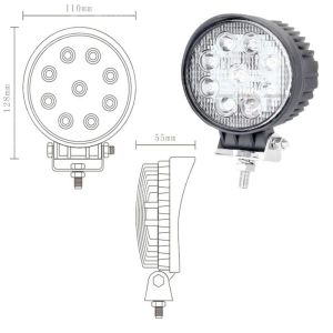 Led Yuvarlak Çalışma Lambası 9 Ledli - 201611