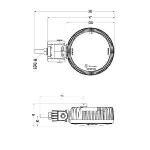 Serko CR120CP LED Çalışma Lambası 5 ledli 12-24V Uyumlu