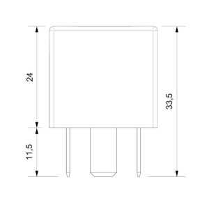 Sanel Mini Role 12V 4 Uçlu SR1243