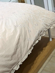 Peste Percale Çift Kişilik Nevresim Takımı Bej 200 x 220 cm