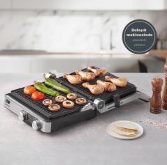 HOMEND GRILLIANT 1340H TOST MAKİNESİ INOX