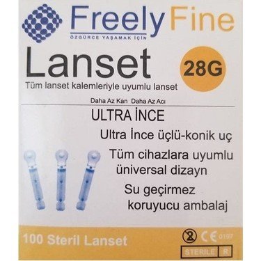 FREELY STERİL YASSI LANCET 100 ADET