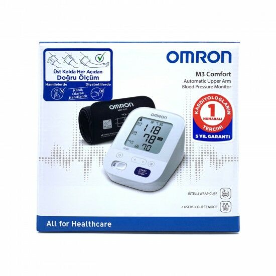 OMRON M3 COMFORT DİJİTAL TANSİYON ALETİ 5 YIL GARANTİ