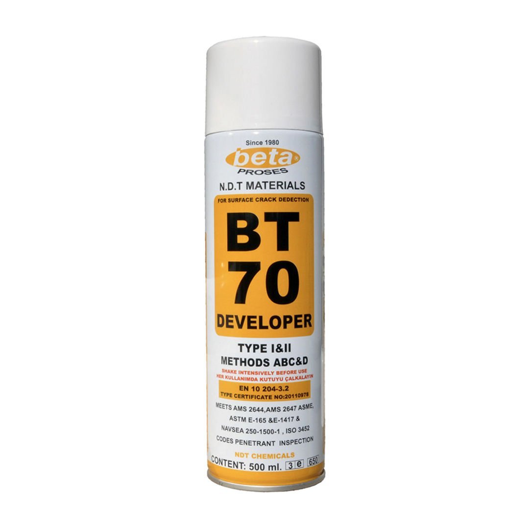 Beta BT-70 Penetrant Muayene İçin Geliştirici Sprey  500 ml