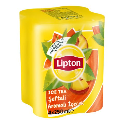 Lipton Ice Tea Şeftali Kutu 4x250 ml