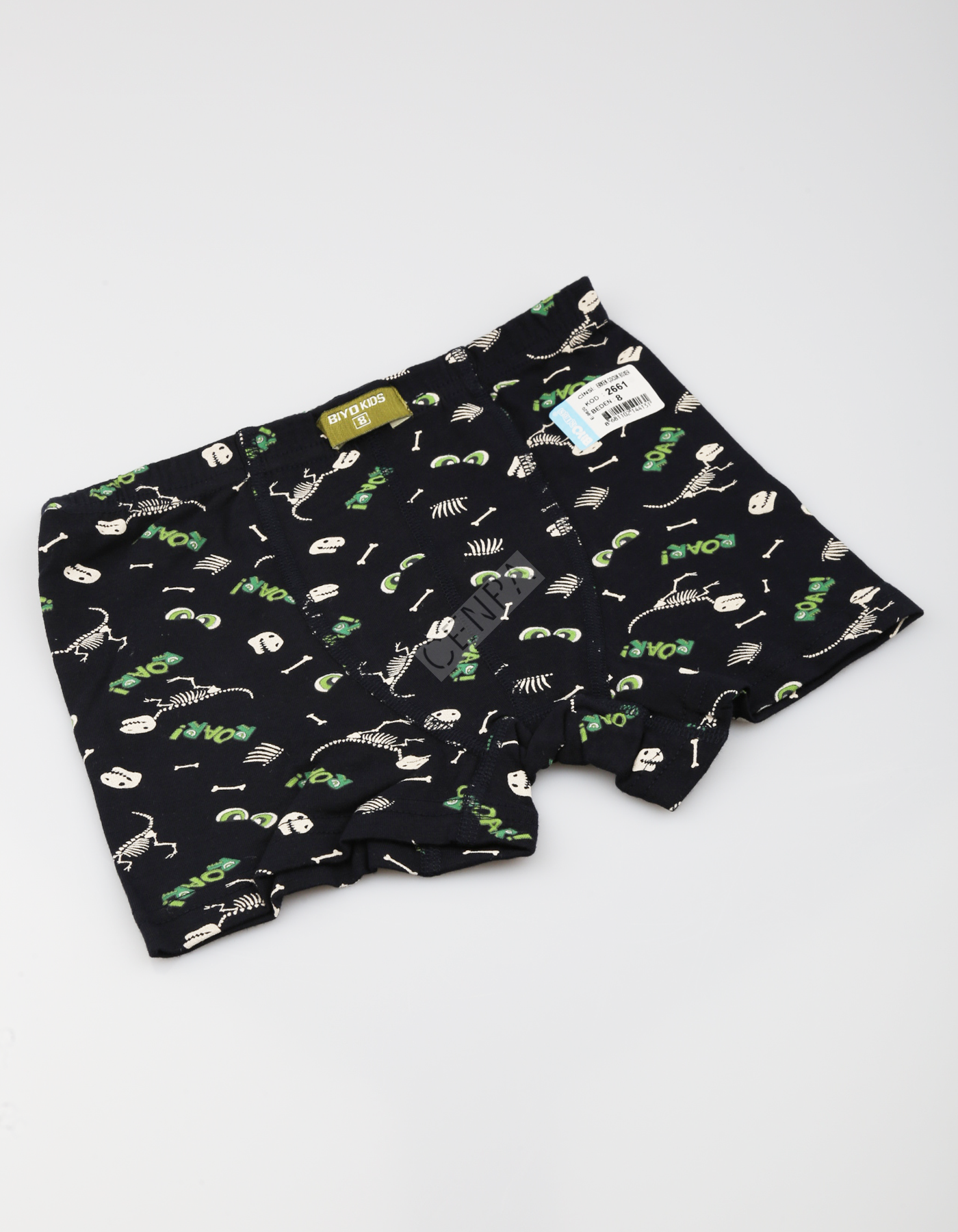 Biyokids Çocuk Erkek 8-9 Yaş Baskılı Renkli Boxer Lacivert