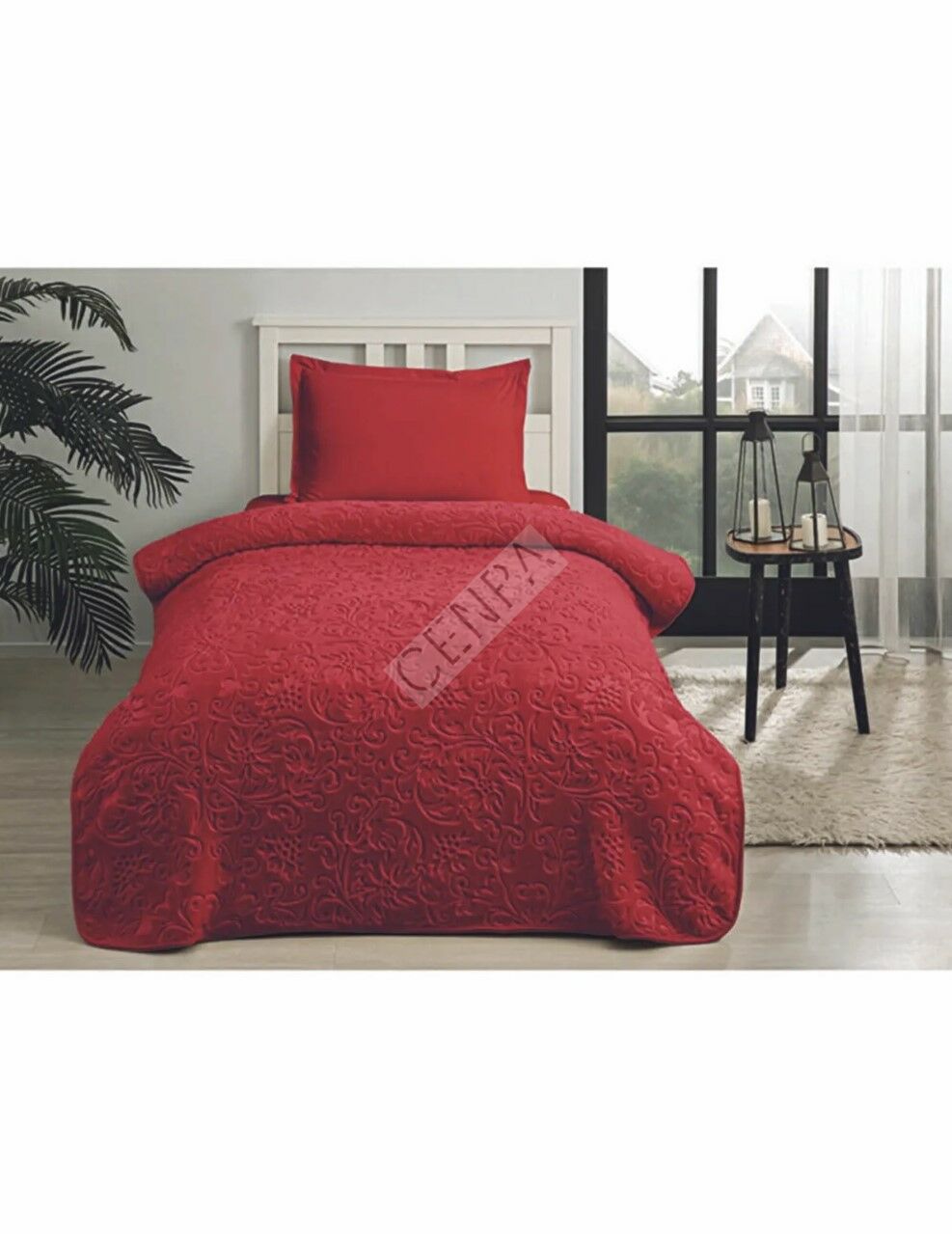 Özdilek Trendy Tek Kişilik Battaniye 160x220 cm Bordo