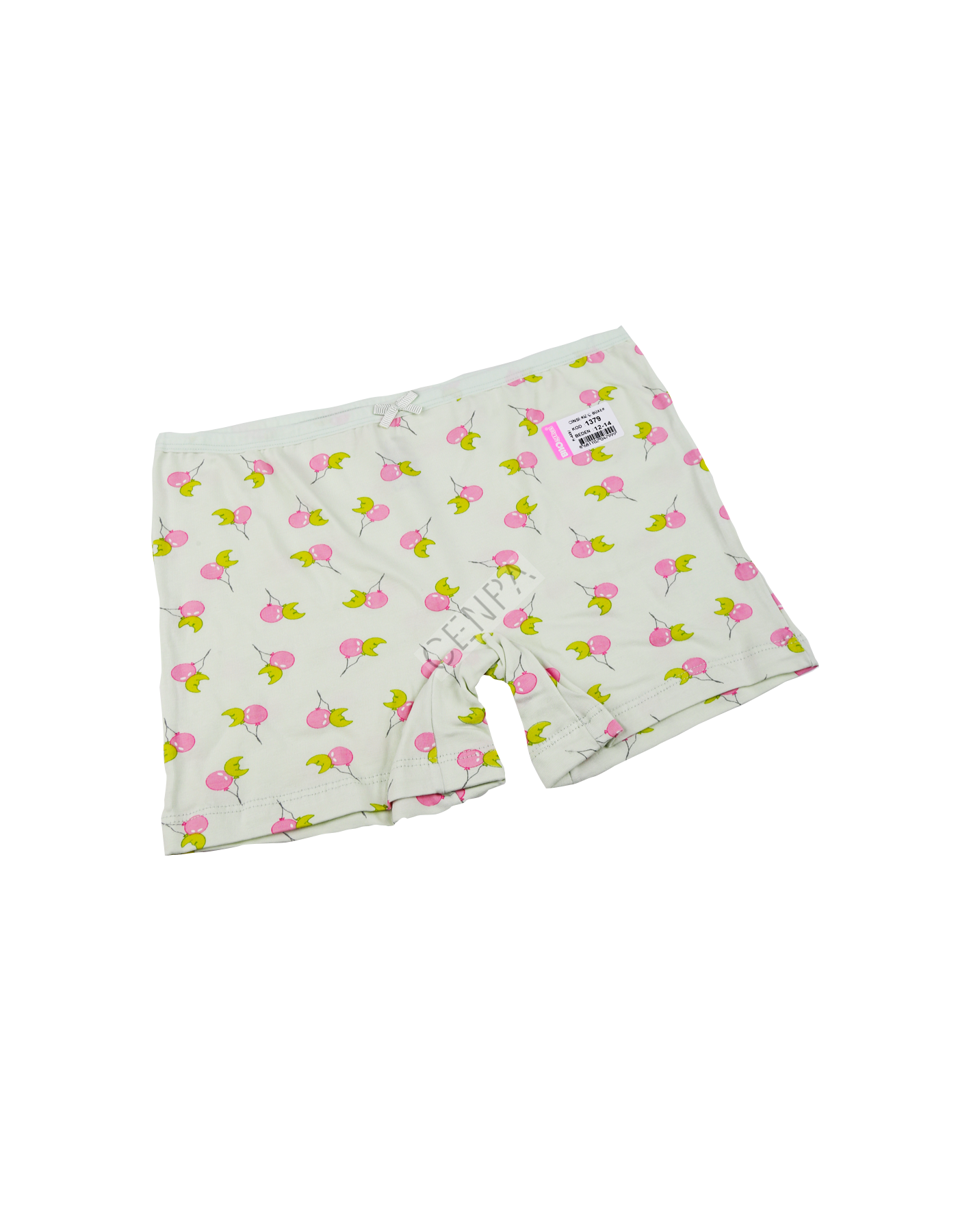 Biyokids Kız Çocuk 12-14 yaş Su Yeşili Baskılı Renkli Boxer