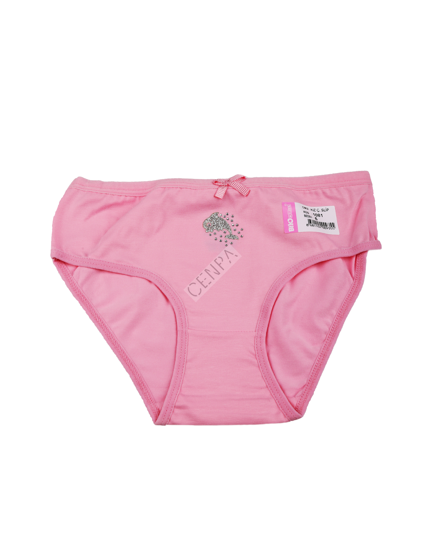 Biyokids Kız Çocuk 6-7 yaş Koyu Pembe Baskılı Renkli Slip