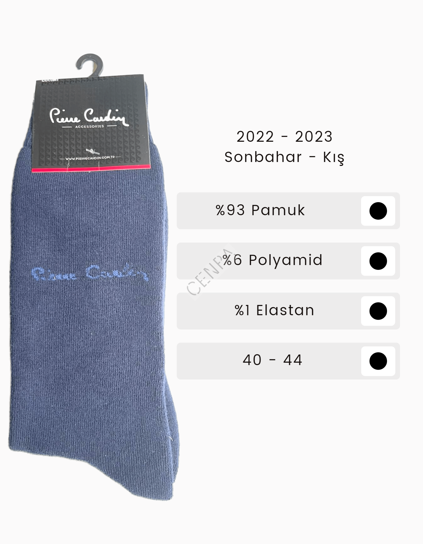 Pierre Cardin 527 Erkek Havlu Termal Çorap